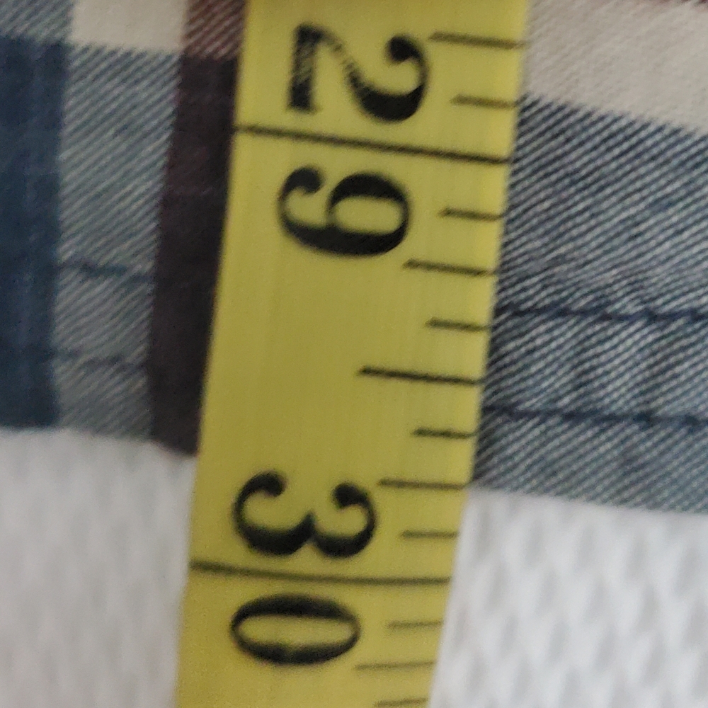 Toad&Co Organic Cotton Shoet Sleeve Plaid Button Down Shirt Mens Large - Picture 8 of 8